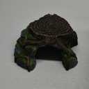 JIHAQUA Resin Large Turtle Tank Accessories Reptile Hideouts Cave Habitat Decor for Gecko Leopard Lizards Toad