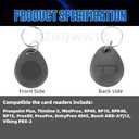 10 pcs 26 Bit Proximity Key Fobs Weigand Prox Keyfobs Compatable with 1346 1386 1326 H10301 Format Readers. Works with The Many of Access Control Systems
