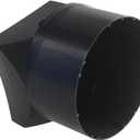 S97014185 for Broan 4" Damper/Duct Connector, Fits for Broan Various Models Duct Adapter Replacement, Exhaust Fan Damper Replacement