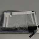 Outus 15 Pieces Mesh Bags Mesh Zipper Pouch Operation Christmas Makeup Bags Cosmetic Travel Organizer Pouch Pencil Case for Office travel(9.84 x 7.09 Inches,Black, Gray, White)