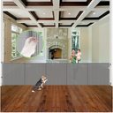 Reinforced 37" Tall x 155" Extra Wide Retractable Baby Gates with Reinforced Rods, 13ft Extra Wide Dog Gate – Prevents Crawling Under, Retractable Pet Gate Retractable Fence Garage Gates for Dogs/Gray