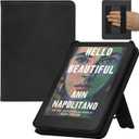 Case for 7" Kindle Paperwhite (12th Gen/Signature Edition 2024 Released) & Kindle Colorsoft Signature Edition with Double Hand-held & Stand, Auto Sleep Wake (Black)