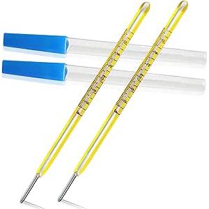 ℃&℉ Oral Thermometer for Adults and Kids 2PCS  Glass Basal Body Thermometer  Rectal Body Thermometer for Baby  Non Digital Infrared Thermometer  Accurate Easy Reading by HARIKA LIFE