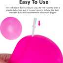 3pcs Giant Bubble Balls Water Balloons Giant Inflatable Water Ball Water Bubble Ball Beach Ball Yard Games Soft Rubber Ball Water Ball Balloon for Outdoor Indoor Party Garden Pool Beach Ball, 31.5 inches