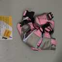 Mihachi Dog Harness for Medium Dogs, Escape Proof No Pull Service Vest with Reflective Strips and Control Handle, Adjustable and Cozy for Easy Walking, No Choke Pet Harness with 2 Metal Rings, Pink S