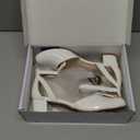 DREAM PAIRS Girls Dress Shoes Closed Toe High Heels Ankle Strap Toddler Little Big Kid Wedding Flower Party Pump (White, 4)