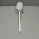 Toilet Bowl Brush and Holder, OSCIOSS Toilet Brush Set with Ergonomic Design, Compact Size, Durable Bristles, RV Toilet Brushes & Holders for Dead Corner Clean, White (1 Pack)