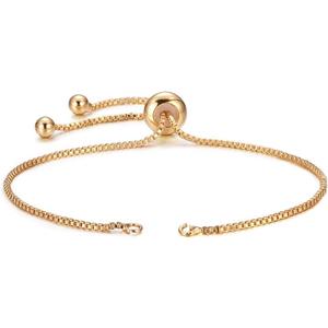 DanLingJewelry 20pcs Adjustable Slider Bracelet Slider Extender Chains with Ball Ends for Jewelry Making DIY 8 Inches(220mm)