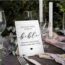 2 x Baby Shower Wooden Signs - Baby Shower Sign, Please Sign Table Decoration, 5x7inch