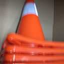 RoadHero Orange Traffic Safety Cones 18 Inch for Parking, 6 Pack (Orange)