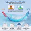 Cooling Neck Support Pillow, Adjustable Cervical Memory Foam for Pain Relief, Odorless Ergonomic Orthopedic Bed Pillows for Side Back Stomach Sleepers, Cozy Sleeping (Pink), Queen