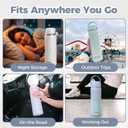 HEYTRIP Portable Breastmilk Cooler - 20oz Stainless Steel Milk Chiller Bottle for Travel & Work | Reusable Breastmilk Storage Container, 36+ Hour Cooling, TSA Approved | Violet Aurora