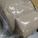 WDCOZY Beige California Cal King Size Quilt Bedding Sets with Pillow Shams, Cream Tan Oversized Lightweight Bedspread Coverlet, Quilted Blanket Thin Comforter Bed Cover, 3 Pieces, 118x106 inches (Deep Beige (White Cross Stitching))