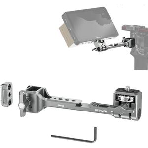 NEEWER NATO Monitor Mount for RS Gimbal, 360 Rotatable Field Monitor Holder with NATO Clamp, Cold Shoe, 1/4" Threads, Compatible with DJI RS4 RS4 PRO RS 3 RS 3 PRO RS 2 RSC 2 Ronin-S Ronin-SC, GA021