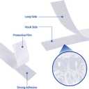 1 Inch x 82 Feet White Hook and Loop Tape, Non Slip Couch Cushion Gripper
