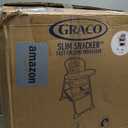 Graco Slim Snacker High Chair, Ultra Slim, Fast-Folding, Multiple Recline Positions, Comfortable Feeding, Whisk