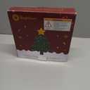 Brightown-Christmas-Tree-Topper, Christmas Star Tree Topper Lighted 3D Hollowed Gold Pentagram Built-in 10 Bulbs Golden Glitter Sparkling Plug in Vintage Indoor Holiday Xmas Decorations Ornaments