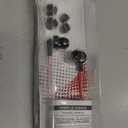 Panasonic ErgoFit Wired Earbuds, in-Ear Headphones with Dynamic Crystal-Clear Sound and Ergonomic Custom-Fit Earpieces (S/M/L),3.5mm Jack for Phones and Laptops, No Mic-RP-HJE120-KB (Matte Black/Red)