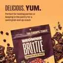 Brownie Brittle Original Chocolate Chip Thin and Crispy Sweet Snacks, Family Size (Pack of 6, 5 oz), Rich Gourmet Brownie Bites Dessert (EXP 03/19/27)