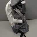 Bright Starts Pop 'N Sit Portable Booster, Indoor/Outdoor Use, Floor Seat with Feeding Tray, Grey, 6 Mos - 3 Yrs