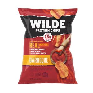 WILDE Protein Chips Barbeque, Thin and Crispy High Protein Snacks, Keto Friendly, Low Carb Chips, Real Ingredients, 1.34oz (Pack of 8) (EXP 12/08/26)