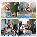 Adjustable Weighted Vest Woman 12-18lb Weighted Vest Men with 6 Ironsand Weights, Shoulder Pads and Large Pocket for Walking Running Crossfit Strength Training, 12-18lb, Black