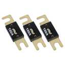 3Pcs 100 Amp 32VDC ANL Blade Fuse, Car Fuses, Marine Fuses,ANL Inline Fuse Gold Plated Compatible with 12V & 24V Systems for Car, RV, Boat, Truck, Audio, Inverter and Other Current Applications