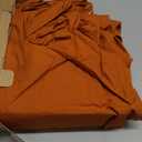 Bedsure 100% Washed Cotton Duvet Cover King Size - Burnt Orange Minimalist Bedding Set Linen Like - PureWoven Plain Simple & Soft Comforter Cover for All Seasons (Burnt Orange, King, 104"x90")