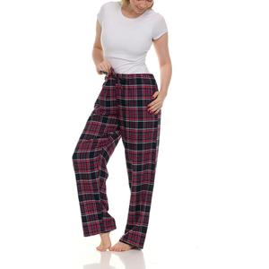 Kabento Womens Pajama Pants Plaid Sleep Lounge Pj Bottoms With Pockets, X-Large