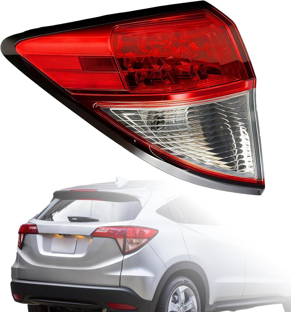 Tail Light Assembly Compatible With 2016-2022 Honda HRV - (Left Driver Side) 33552-T7W-A31