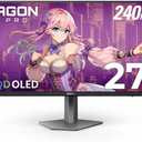 AOC Agon PRO AG276QZD2 27" QD-OLED Gaming Monitor QHD 2560x1440, 240Hz 0.03ms, HDR 400, HDMI 2.0 x2, Display Port x2, Built in Speakers, G-Sync Compatible, Console Gaming Ready, 3-Year Zero-Bright-Dot