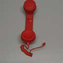 Retro Phone Handset for iPhone & Android, Cell Phone Receiver with Microphone & Speaker,Retro Phone Handset,Comfortable Retro Telephone Style Landline Handle Receiver Cell Mobile Phones (Red)