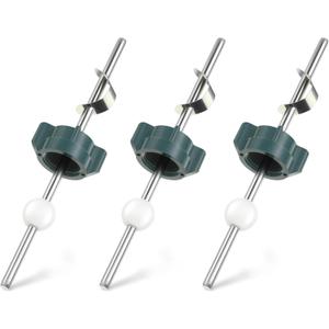 Enhon 3 Pack Lavatory Pop up Center Piece Assembly, Compatible with Price Pfister Pop up Stopper and Other Popular Brands, Replacement for PS2673, Pivot Rod Bathroom Sink Repair Kit, Chrome