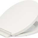 KOHLER K-26802-96 Impro ReadyLatch Quiet Close Round Toilet Seat, Soft Close Seat, Compatible with Round Toilets, Biscuit