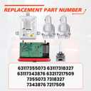 Xenon Ballast Bulb LED Module Diode Kit, Compatible with B-M-W 5 Series 528i 535i 550i M5 2014 2015 2016, Replaces Part 63117355073 63117318327 63117343876 Adaptive Models Only