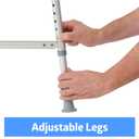 Medline Heavy Duty Shower Chair with Back, Bariatric Bath Chair, Supports up to 650 lbs