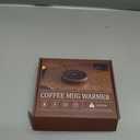 SWEETFULL Coffee Mug Warmer, 36W Electric Cup Warmer for Desk with 3-Temp Settings Advanced Temperature-Controlled Heating Coffee Gifts Accessories for Women Men Milk, Tea, Candle - Wood