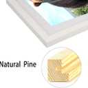 16x16 Diamond Painting Picture Frames,Display Pictures 14x14 Inch/35x35cm With Mat or 16x16 Inch/ 40x40cm Without Mat, Picture Frames Diamond Art Frames Wood White (YK0062)