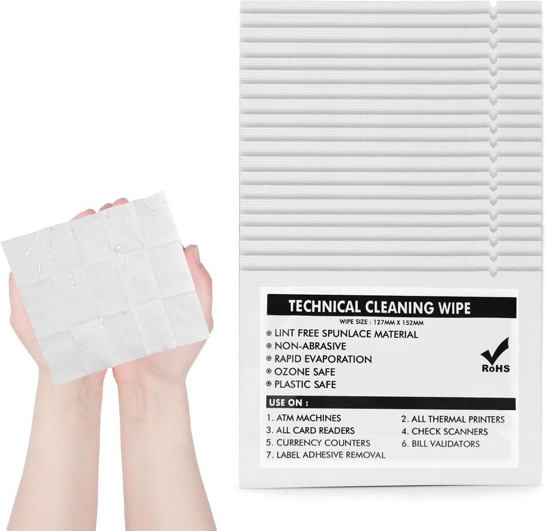 40PCS/Box Technical Prep Pads wipes (6"x5.9") Multi-Purpose Large Non Woven Handy Wipes Cleaning for Thermal Paste Remover Surfaces Industrial Electronics cleaning paste Stain Remover Wipes