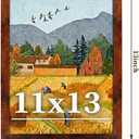 2 x 11x13 Picture Frame for Wall Display, 11x13 Brown Picture Frame with Shatter Resistant Plexiglass, Stable and Sturdy 11 x 13 Poster Frame for Wall Display, Handpicked Gift Collection, 1 Pack