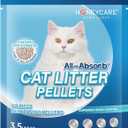Honeycare All-Absorb Cat Litter Pellets, Zeolite, Long-Lasting Odor Control Non-climping Litter, 14 Lbs Pack