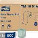 Tork Universal Bath Tissue Roll, 2-Ply, 48 Rolls, 500 Sheets, TM1601A, White
