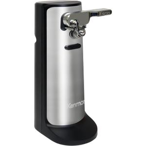 Kenmore Electric Can Opener - Arthritis-Friendly, Bottle Opener, Knife sharpener, Latas Abrelatas, Cord Storage, Automatic Countertop Appliance Stainless Steel Detachable Cutting Lever