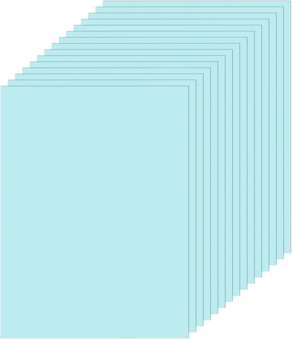 3 x Silunkia 28 Sheets Light Blue Cardstock 8.5 x 11 Scrapbook Paper, 250gsm/92lb Thick Paper Card Stock for School Crafting, DIY Cards, Wedding Invitations, Certificates