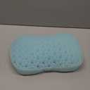 Sunlit Bath Jello Gel Bath Pillows, Lumbar Pillow for Bathtub, Back Support Pillow, Gel Pillow with Non-Slip Suction Cups for Lumbar, Back Rest Support, Fits Curved or Straight Back Tubs, Ice Blue