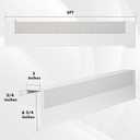 3FT Baseboard Heater Cover for Baseboard Heating with Left and Right Endcaps, Baseboard Radiator Covers for Replacing Old and Rusty Looking Electric and Baseboard Covers for Heaters