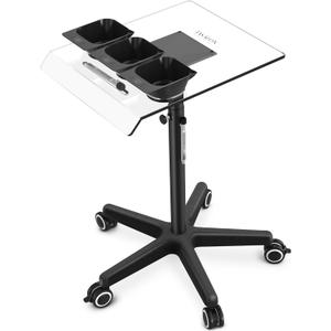 TASALON Ultimate Remarkable Color Station Salon Tray on Wheels, Cart with 3 Bowls, Adjustable Salon Service Rolling Tray, Hairdresser Color Station with Wheels - Hairstylist