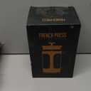 BAYKA 34oz 1 Liter French Press Coffee Maker, Coffee Lover Gifts Basket Set, Heat Resistant Thickened Borosilicate Glass Stainless Steel Brewer, Cold Brew Cafetera Teapot for Kitchen, Copper