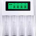EBL LCD Battery Charger Smart Individual 907 AA AAA Rechargeable Battery Charger for Ni-MH Ni-CD Rechargeable Batteries