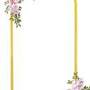 Fivenl Arch Backdrop Stand 6FT Balloon Arch Stand Stable Gold Wedding Arch Frame Metal Arch Backdrop Stand for Wedding Ceremony Birthday Party Bridal Baby Shower Banquet Decoration